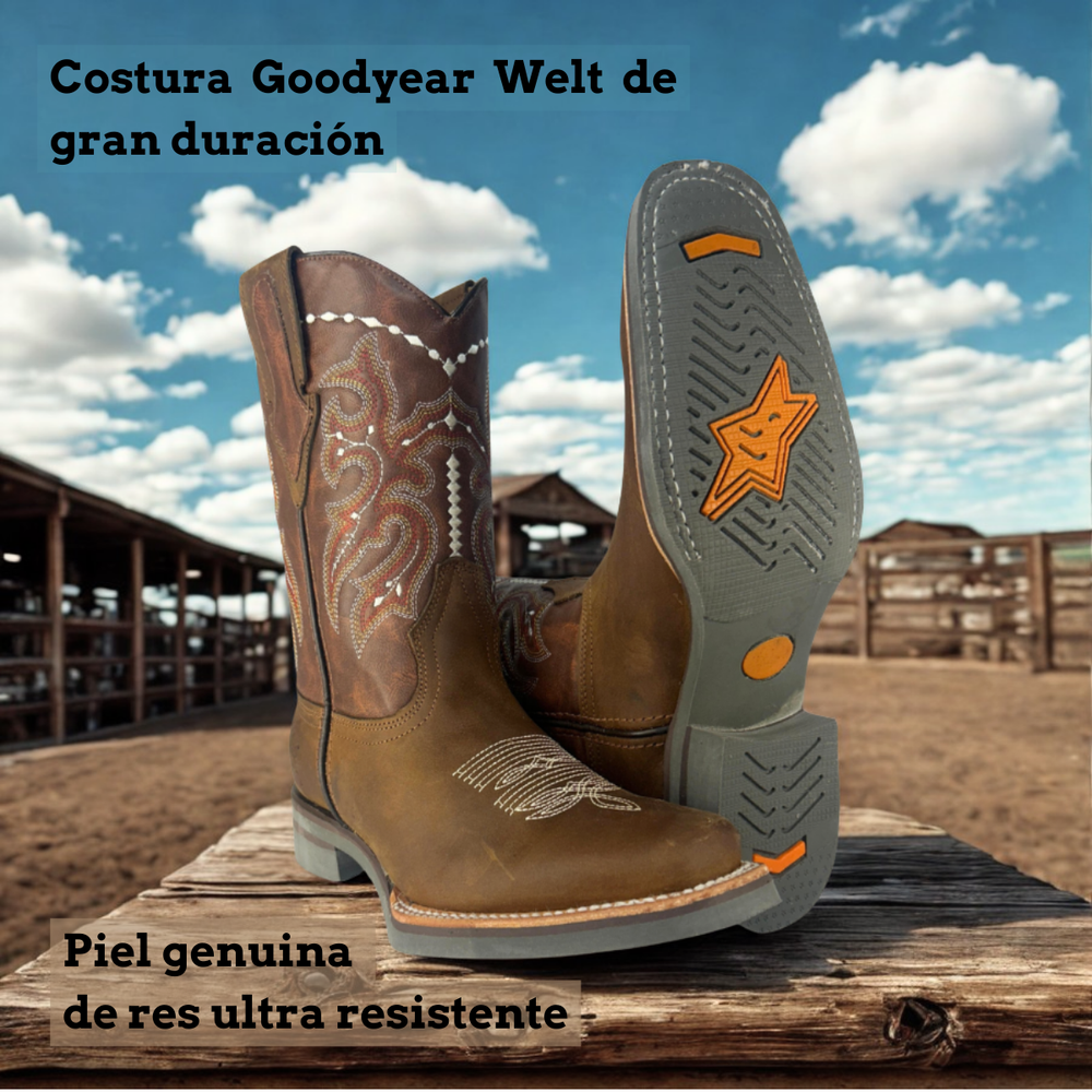 
                      
                        Bota rodeo Estilo 0010 Color café Suela de hule café
                      
                    