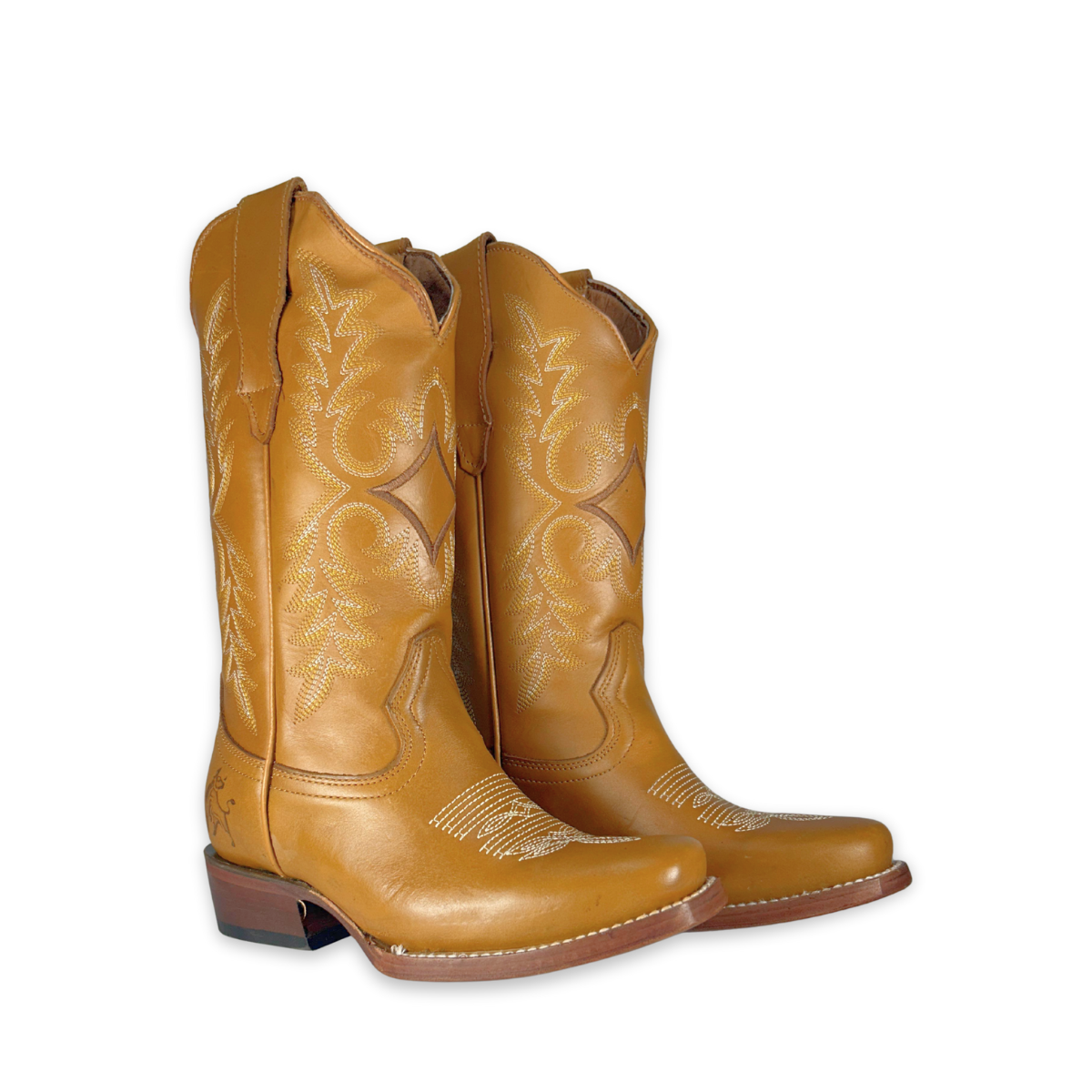 Bota rodeo para Dama Estilo 0079 Color miel Suela de cuero Diamond Bull
