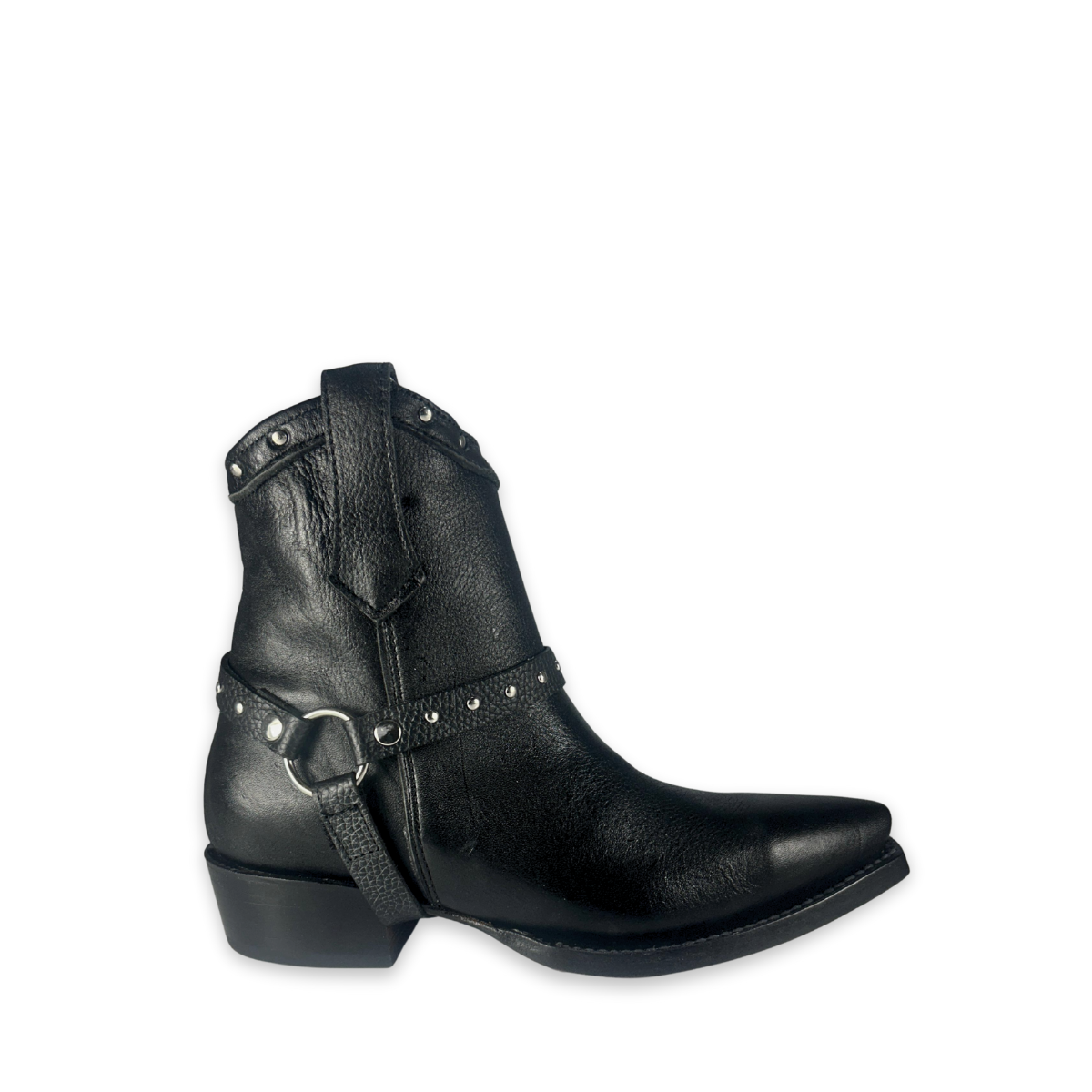 Bota rodeo para Dama Estilo 0108 Color negro Suela de cuero Diamond Bull