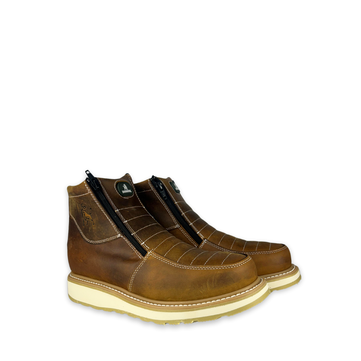 Bota de trabajo con cierre Estilo 0339 Color miel Suela antideslizante