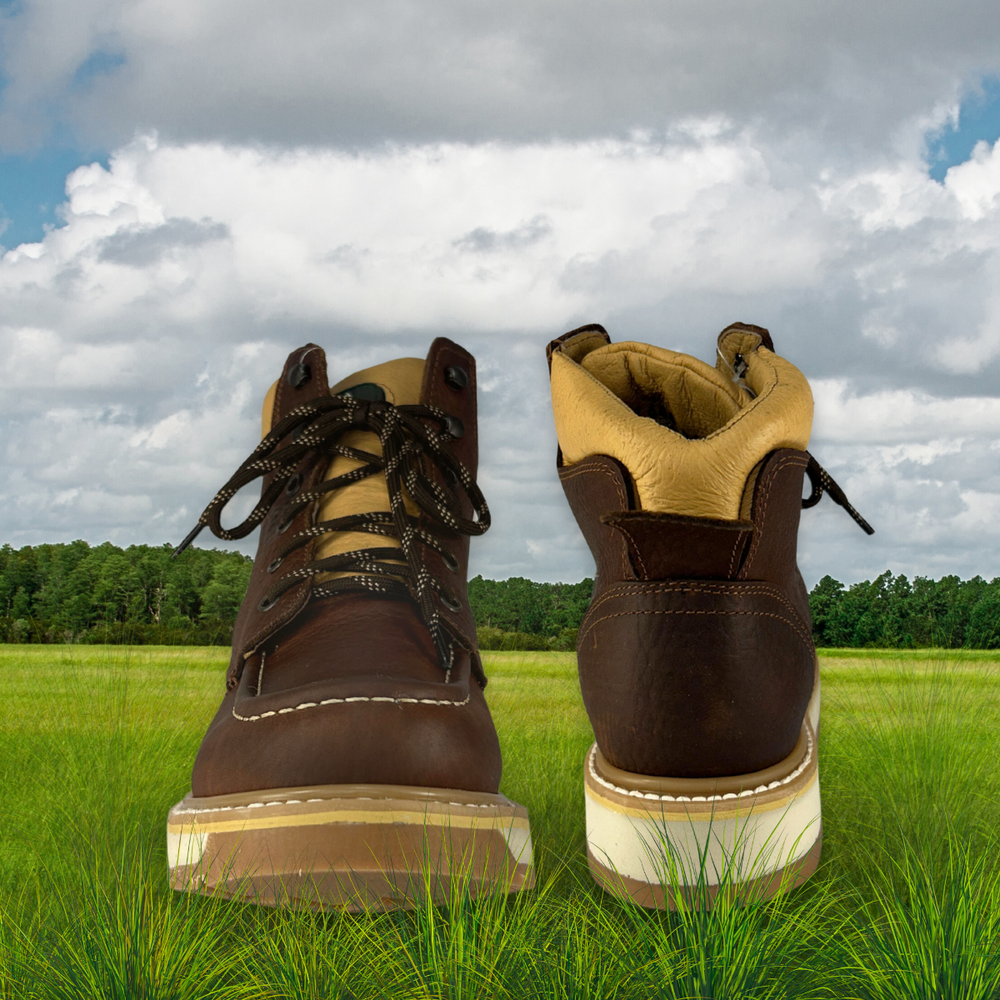 
                      
                        Bota de trabajo Estilo 0662 Color ocre Suela Doble densidad antideslizante
                      
                    