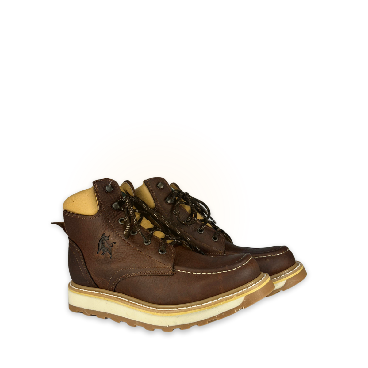 Bota de trabajo Estilo 0662 Color ocre Suela Doble densidad antideslizante