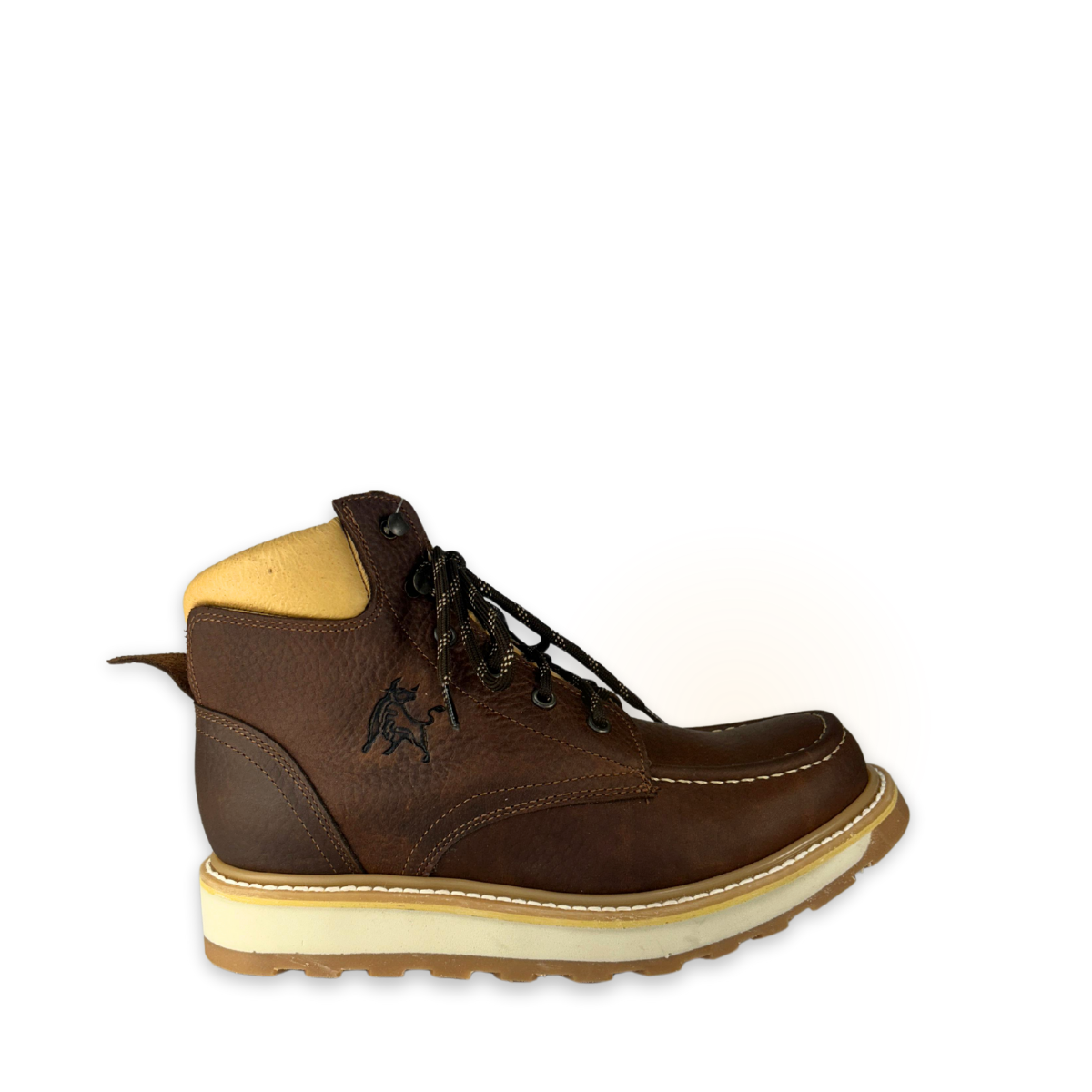 Bota de trabajo Estilo 0662 Color ocre Suela Doble densidad antideslizante