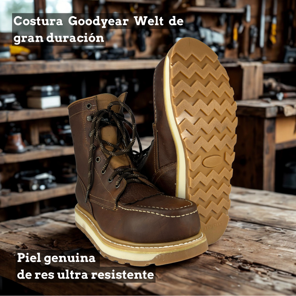 
                      
                        Bota lacer Estilo 1568 Color Ocre con Casco de poliamida
                      
                    