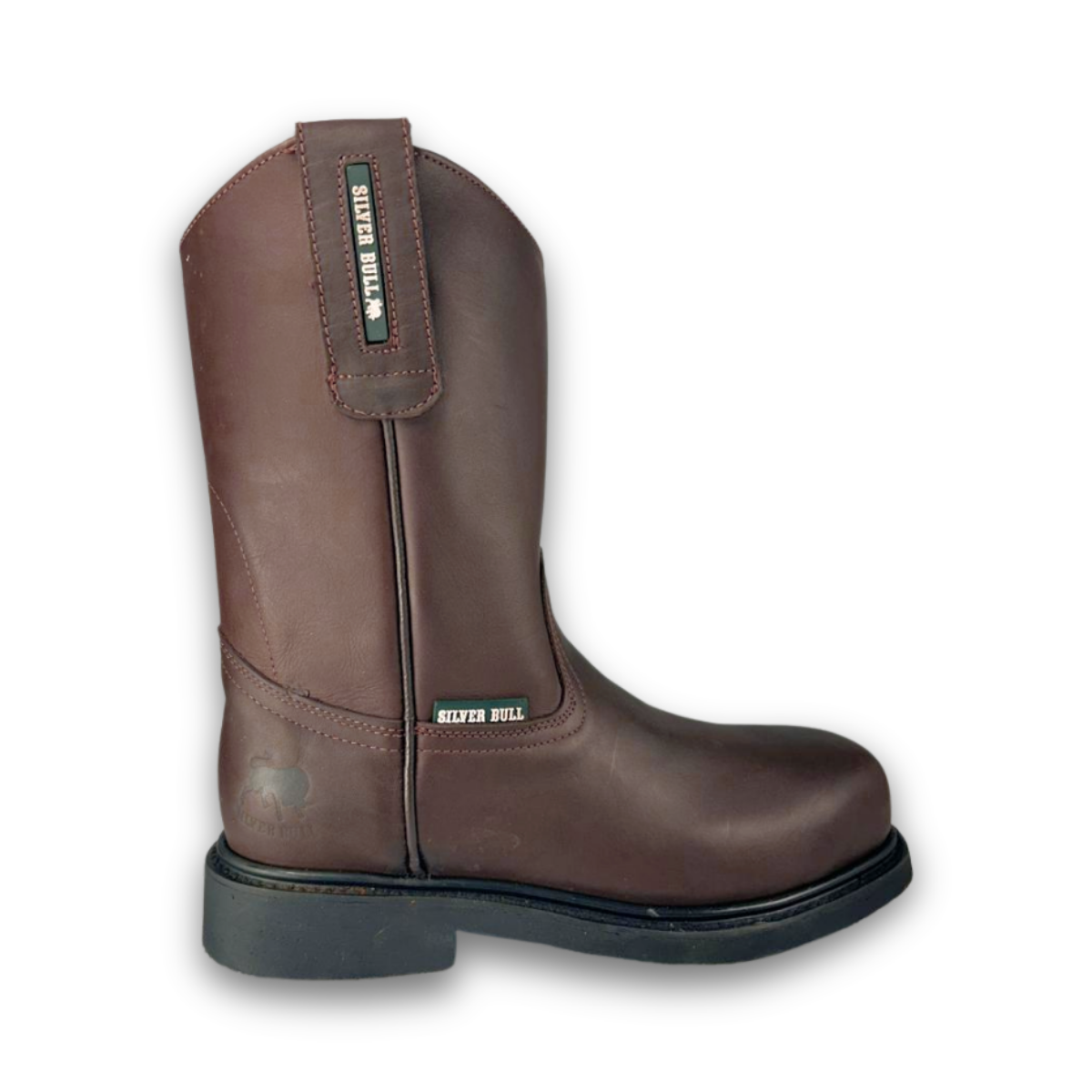 Bota de trabajo con casco de acero Estilo 9801 color café suela antiderrapante Diamond Bull