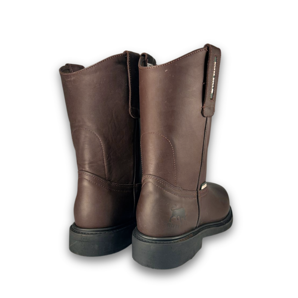 
                      
                        Bota de trabajo con casco de acero Estilo 9801 color café suela antiderrapante Diamond Bull
                      
                    