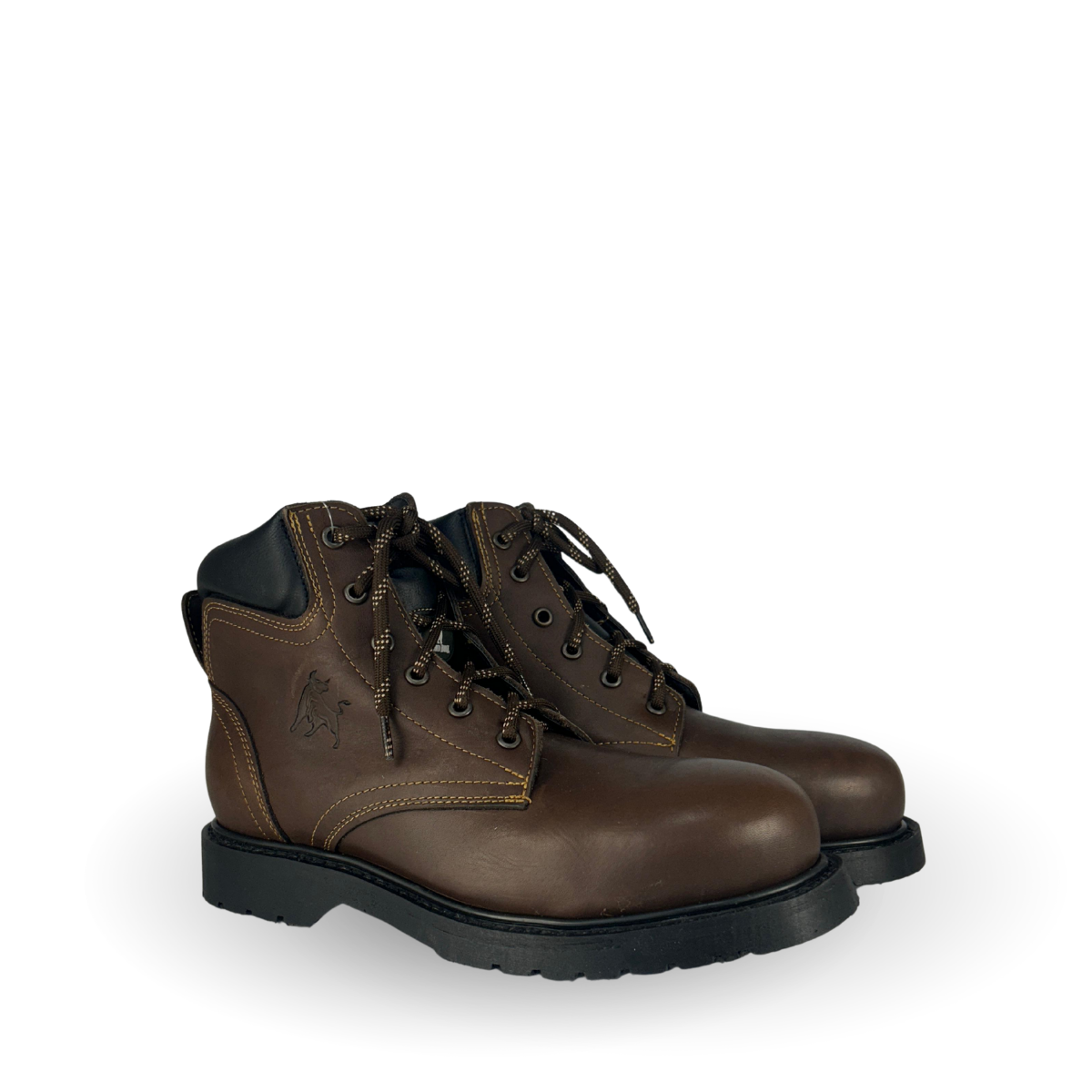 Bota de trabajo Estilo 9669 Color café Casco de acero Diamond Bull